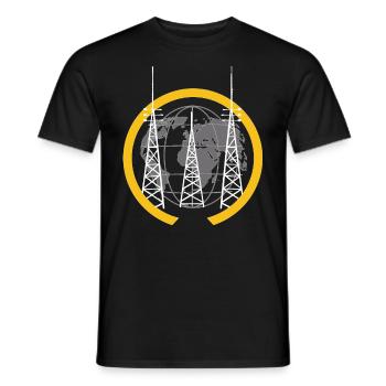 Stolzer Amateurfunk-betreiber - Männer T-Shirt - Schwarz - Vorne - AI Model Male 178 light (178cm)