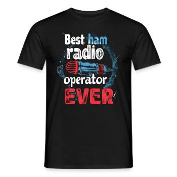 Stolzer Amateurfunk-betreiber - Männer T-Shirt - Schwarz - Vorne - AI Model Male 178 light (178cm)