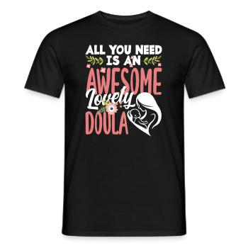 Doula Geschenk Doula Doulas - Männer T-Shirt - Schwarz - Vorne - AI Model Male 178 light (178cm)