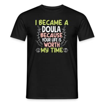 Doula Geschenk Doula Doulas - Männer T-Shirt - Schwarz - Vorne - AI Model Male 178 light (178cm)