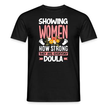 Doula Geschenk Doula Doulas - Männer T-Shirt - Schwarz - Vorne - AI Model Male 178 light (178cm)