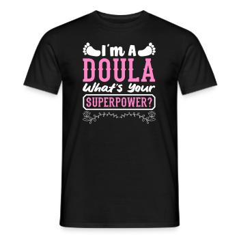 Doula Geschenk Doula Doulas - Männer T-Shirt - Schwarz - Vorne - AI Model Male 178 light (178cm)
