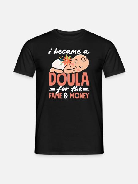 Doula Geschenk Doula Doulas - Männer T-Shirt - Schwarz
