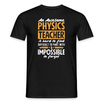 Funny Teacher Teacher Gift - Men's T-Shirt - black - Front - AI Model Male 178 light (178cm)