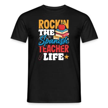 Lustiges Lehrer Lehrerinnen Geschenk - Männer T-Shirt - Schwarz - Vorne - AI Model Male 178 light (178cm)
