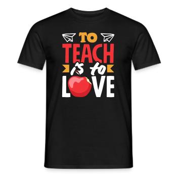 Lustiges Lehrer Lehrerinnen Geschenk - Männer T-Shirt - Schwarz - Vorne - AI Model Male 178 light (178cm)