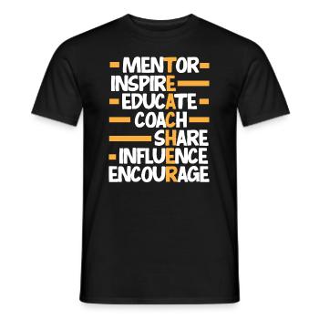 Lustiges Lehrer Lehrerinnen Geschenk - Männer T-Shirt - Schwarz - Vorne - AI Model Male 178 light (178cm)