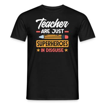 Lustiges Lehrer Lehrerinnen Geschenk - Männer T-Shirt - Schwarz - Vorne - AI Model Male 178 light (178cm)