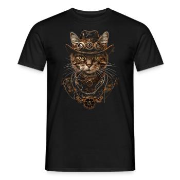 Steam Punk Art Funky Steampunk - T-shirt homme - noir - Devant - AI Model Male 178 light (178cm)