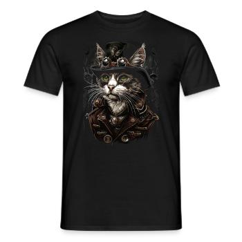 Steam Punk Art Funky Steampunk - T-shirt homme - noir - Devant - AI Model Male 178 light (178cm)