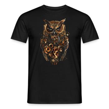 Steam Punk Art Funky Steampunk - Men's T-Shirt - black - Front - AI Model Male 178 light (178cm)