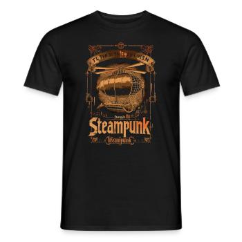 Steam Punk Art Funky Steampunk - Men's T-Shirt - black - Front - AI Model Male 178 light (178cm)