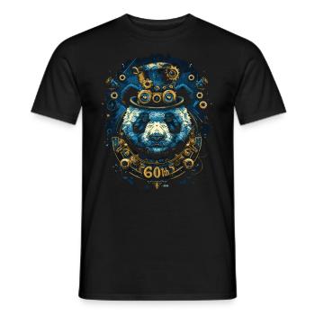 Steam Punk Art Funky Steampunk - Men's T-Shirt - black - Front - AI Model Male 178 light (178cm)