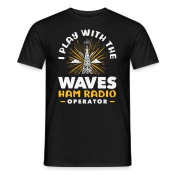 Stolzer Amateurfunk-betreiber - Männer T-Shirt - Schwarz - Vorne - AI Model Male 178 light (178cm)