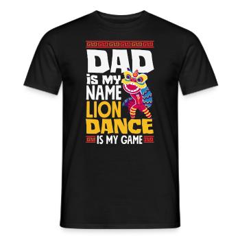 Nouvel An chinois Lune Lion Danse - T-shirt homme - noir - Devant - AI Model Male 178 light (178cm)