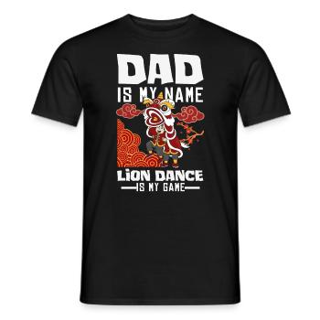 Nouvel An chinois Lune Lion Danse - T-shirt homme - noir - Devant - AI Model Male 178 light (178cm)