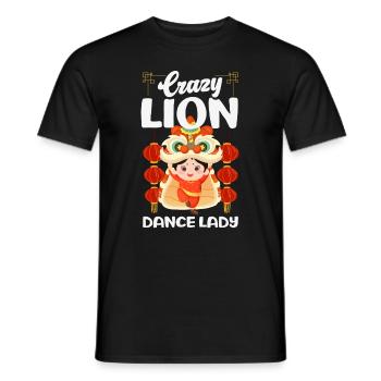 Nouvel An chinois Lune Lion Danse - T-shirt homme - noir - Devant - AI Model Male 178 light (178cm)