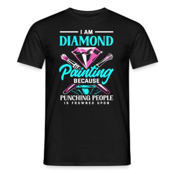 Accessories for Diamond Art Diamond Painter - Men's T-Shirt - black - Front - AI Model Male 178 light (178cm)