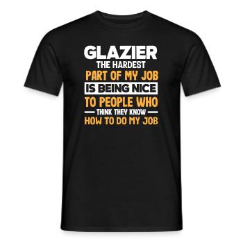 Glasses Gift - Men's T-Shirt - black - Front - AI Model Male 178 light (178cm)