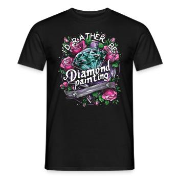 Accessories for Diamond Art Diamond Painter - Men's T-Shirt - black - Front - AI Model Male 178 light (178cm)