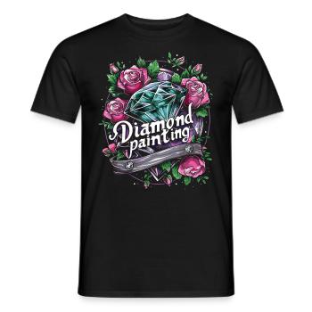 Accessoires pour Diamond Art Diamond Painter - T-shirt homme - noir - Devant - AI Model Male 178 light (178cm)