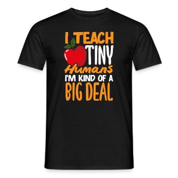 Lustiges Lehrer Lehrerinnen Geschenk - Männer T-Shirt - Schwarz - Vorne - AI Model Male 178 light (178cm)