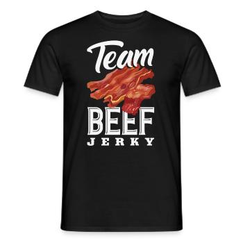 Boeuf Jerky Dealer Costume de Boeuf Jerky - T-shirt homme - noir - Devant - AI Model Male 178 light (178cm)