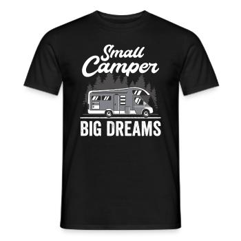 Motorhome accessories Pop-up camper - Men's T-Shirt - black - Front - AI Model Male 178 light (178cm)