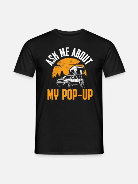 Wohnmobilzubehör Pop-up-camper - Männer T-Shirt - Schwarz