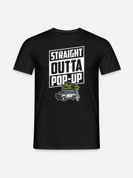 Wohnmobilzubehör Pop-up-camper - Männer T-Shirt - Schwarz