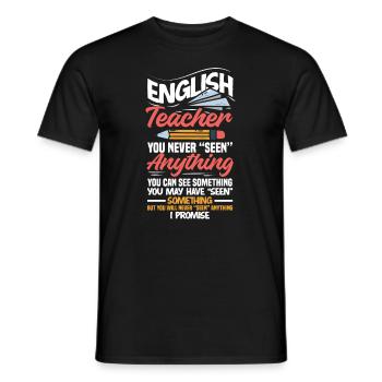Lustiges Lehrer Lehrerinnen Geschenk - Männer T-Shirt - Schwarz - Vorne - AI Model Male 178 light (178cm)