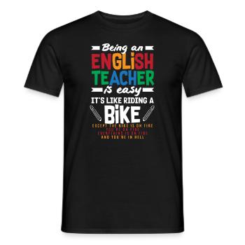 Lustiges Lehrer Lehrerinnen Geschenk - Männer T-Shirt - Schwarz - Vorne - AI Model Male 178 light (178cm)