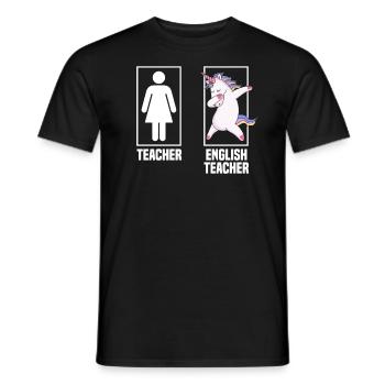 Funny Teacher Teacher Gift - Men's T-Shirt - black - Front - AI Model Male 178 light (178cm)