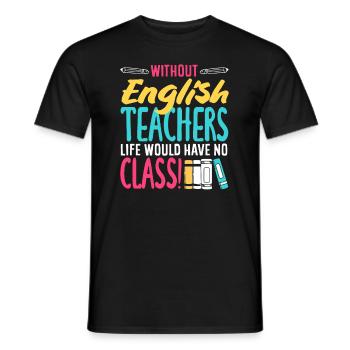 Funny Teacher Teacher Gift - Men's T-Shirt - black - Front - AI Model Male 178 light (178cm)