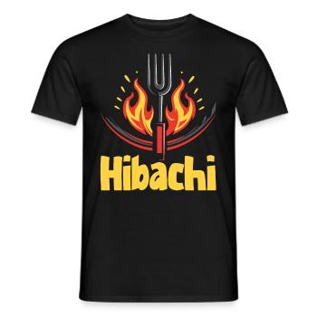 Hibachi Teppanyaki Bbq Japanische Küche - Männer T-Shirt - Schwarz - Vorne - AI Model Male 178 light (178cm)
