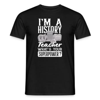 Lustiges Lehrer Lehrerinnen Geschenk - Männer T-Shirt - Schwarz - Vorne - AI Model Male 178 light (178cm)