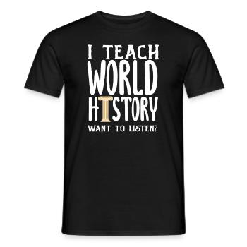 Lustiges Lehrer Lehrerinnen Geschenk - Männer T-Shirt - Schwarz - Vorne - AI Model Male 178 light (178cm)