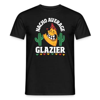 Glaser Geschenk - Männer T-Shirt - Schwarz - Vorne - AI Model Male 178 light (178cm)