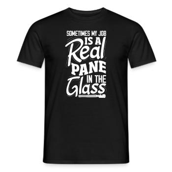 Glaser Geschenk - Männer T-Shirt - Schwarz - Vorne - AI Model Male 178 light (178cm)