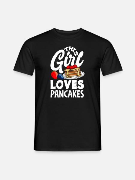 Funny Pancake Lover Gift - Men's T-Shirt - black