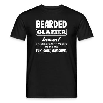 Glaser Geschenk - Männer T-Shirt - Schwarz - Vorne - AI Model Male 178 light (178cm)