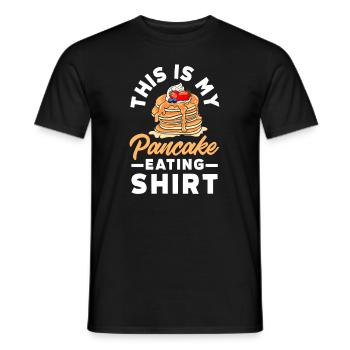 Lustiges Pfannkuchenliebhaber Geschenk - Männer T-Shirt - Schwarz - Vorne - AI Model Male 178 light (178cm)