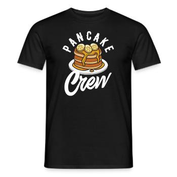 Funny Pancake Lover Gift - Men's T-Shirt - black - Front - AI Model Male 178 light (178cm)