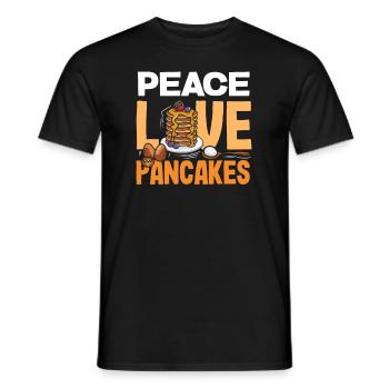 Lustiges Pfannkuchenliebhaber Geschenk - Männer T-Shirt - Schwarz - Vorne - AI Model Male 178 light (178cm)