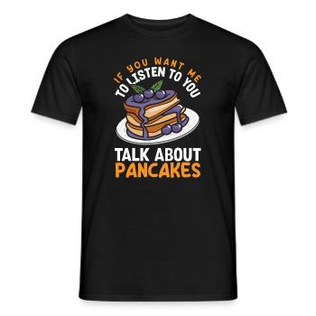 Lustiges Pfannkuchenliebhaber Geschenk - Männer T-Shirt - Schwarz - Vorne - AI Model Male 178 light (178cm)