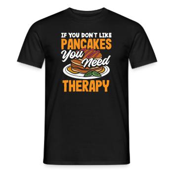 Lustiges Pfannkuchenliebhaber Geschenk - Männer T-Shirt - Schwarz - Vorne - AI Model Male 178 light (178cm)