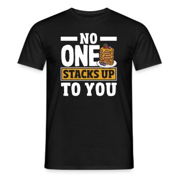 Lustiges Pfannkuchenliebhaber Geschenk - Männer T-Shirt - Schwarz - Vorne - AI Model Male 178 light (178cm)