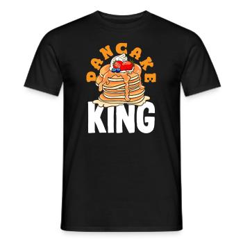 Funny Pancake Lover Gift - Men's T-Shirt - black - Front - AI Model Male 178 light (178cm)