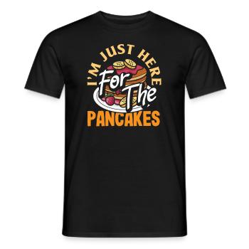 Lustiges Pfannkuchenliebhaber Geschenk - Männer T-Shirt - Schwarz - Vorne - AI Model Male 178 light (178cm)