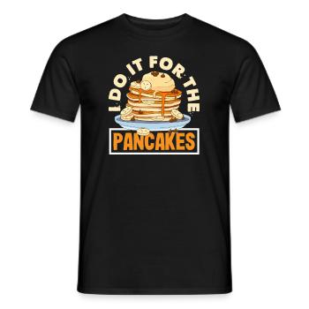 Lustiges Pfannkuchenliebhaber Geschenk - Männer T-Shirt - Schwarz - Vorne - AI Model Male 178 light (178cm)